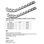 Lateral Tibial Head Buttress Plates 4.5 for left leg Stainless Steel