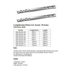 Lengthening Plates 4.5, Broad, 10 holes, Stainless Steel