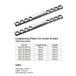 Lengthening Plates 4.5, Broad, 8 holes, Stainless Steel