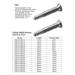 3.5mm Shaft Screws Stainless Steel
