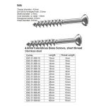 4.0mm Cancellous Bone Screws, Short thread Stainless Steel