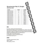 Reconstruction Plate 3.5, Straght Stainless Steel