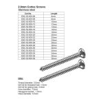 2.0mm Cortex Screws Stainless Steel