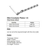 Mini Condylar Plates 1.5, Stainless Steel