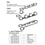 L-and T-Plates 2.7 Stainless Steel