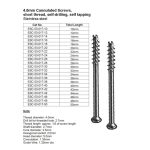 4.0mm Cannulated Screws, Short thread self-drilling self-tapping, Stainless Steel