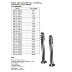 3.0mm Cannulated Screws, self-drilling self-tapping, long thread Stainless Steel