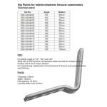 Hip Plates for intertrochanteric femoral osteotomies Stainless Steel