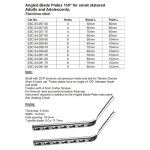 Angled Blade Plates 130� For small statured Adult and Adolescents, Stainless Steel