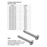 2.7mm Cortex Screws Stainless Steel