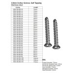 3.5mm Cortex Screws, Self Tapping Stainless Steel