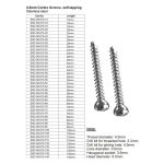 4.5mm Cortex Screws, Self-Tapping Stainless Steel