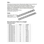Reconstruction Plates 4.5, Straight Stainless Steel