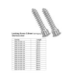 Locking Screws 3.5mm. Self Tapping Stainless Steel