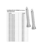 Locking Screws 4.5mm. Self Tapping Stainless Steel