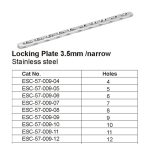 Locking Plate 3.5mm/narrow Stainless Steel