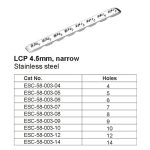 LCP 4.5mm, narrow Stainless Steel