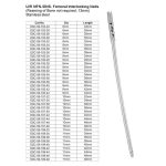 U.R MFN./DNS Femoral Interlocking Nails (Reaming of Bone not required, 13mm) Stainless Steel