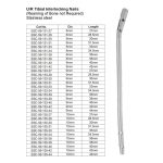 U/R Tibial Interlocking Nail (Reaming of Bone not Required) Stainless Steel